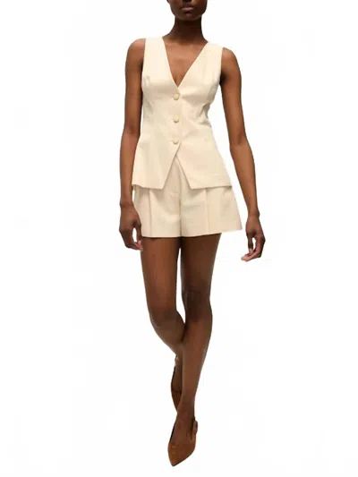 Veronica Beard Avalina Vest In Ecru In Neutral