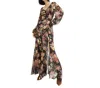 Veronica Beard Avani Floral Printed Silk Maxi Dress In Black Multi In Multi