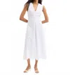Veronica Beard Aven Cotton Eyelet Handkerchief Hem Dress In Gray