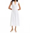 Veronica Beard Aven Eyelet Midi Dress In White