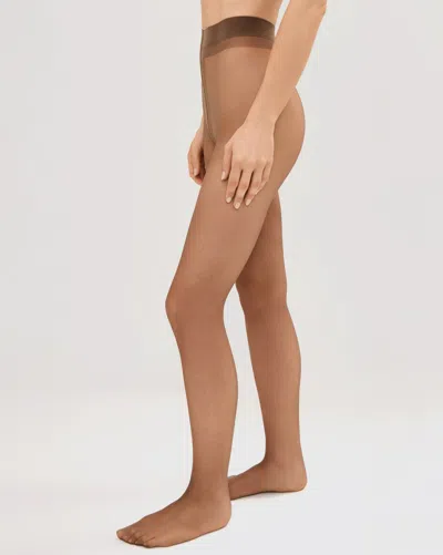 Veronica Beard Avery Sheer Tights In Brown