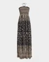 Veronica Beard Ayanna Paisley Halter Maxi Dress In Multi