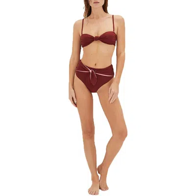 Veronica Beard Azoia Bottom Womens Solid Man Made Swim Bottom Separates In Multi