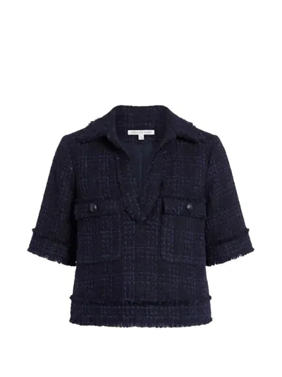 Veronica Beard Babbs Top In Blue