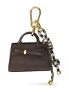 Veronica Beard Bag Knotted-detail Charm In Black