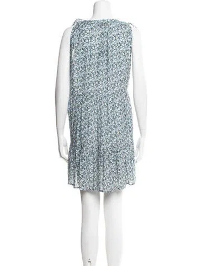 Pre-owned Veronica Beard Bateau Neckline Mini Dress W/ Tags In Blue