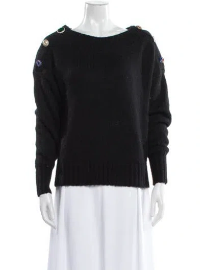 Pre-owned Veronica Beard Bateau Neckline Sweater In Gray