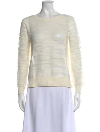 Pre-owned Veronica Beard Bateau Neckline Sweater In Neutral