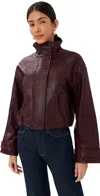 Veronica Beard Bateman Jacket Raisin In Burgundy