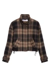Veronica Beard Bateman Plaid Wool Blend Jacket In Multi