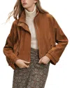 Veronica Beard Bateman Suede Jacket In Brown