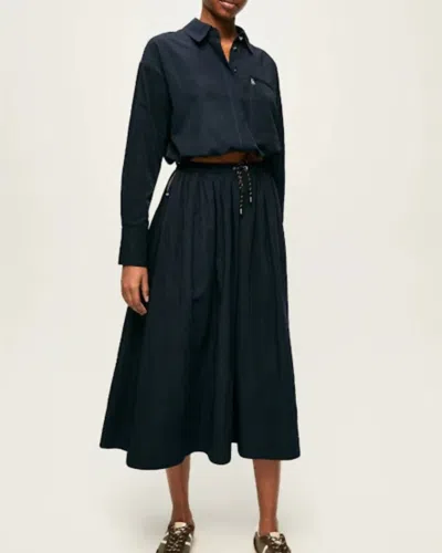 Veronica Beard Bates Skirt In Navy
