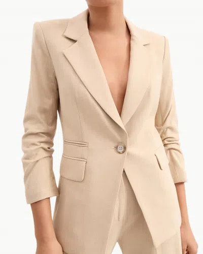 Veronica Beard Battista Dickey Jacket In Stone Khaki In Neutral