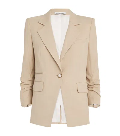 Veronica Beard Battista Dickey Jacket In Stone Khaki