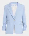 Veronica Beard Battista Dickey Canvas Jacket In Bluebell