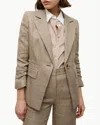 Veronica Beard Battista Dickey Jacket In Ecru/ochre In Multi