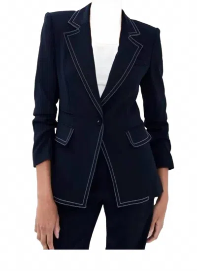 Veronica Beard Battista Dickey Jacket In Navy In Blue