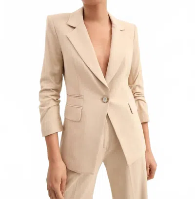 Veronica Beard Battista Dickey Jacket In Stone Khaki In Neutral