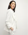 Veronica Beard Double-breasted Tailored Jacket In Ivory