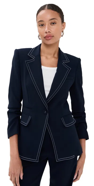 Veronica Beard Battista Dickey Jacket Navy In Blue