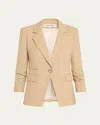 Veronica Beard Battista Dickey Jacket In Stone Khaki