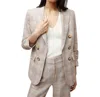 Veronica Beard Beacon Linen Dickey Jacket In Beige