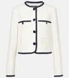 Veronica Beard Beale Cotton-blend Jacket In Dove