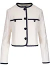Veronica Beard Beale Cotton-blend Jacket In Weiss