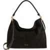 Veronica Beard Beard Vida Suede Shoulder Bag In Green