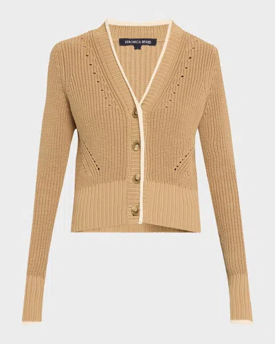 Veronica Beard Beatrice Cardigan In Brown