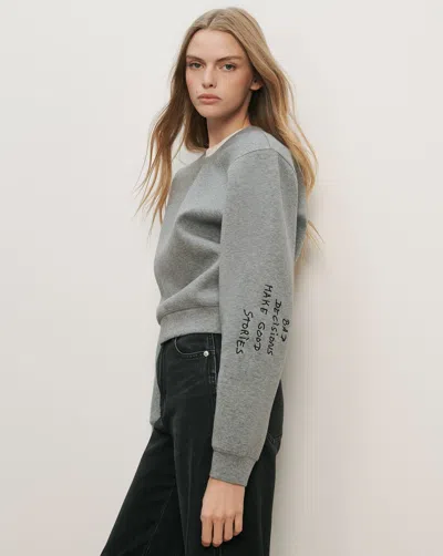 Veronica Beard Beaumont Embroidered Sweatshirt