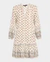 Veronica Beard Belissa Printed Cotton-blend Mini Dress