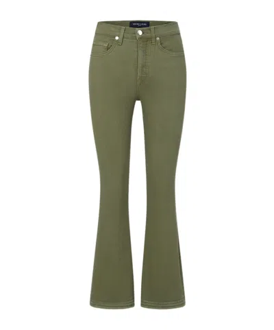 Veronica Beard Belt-loop Jeans In Green