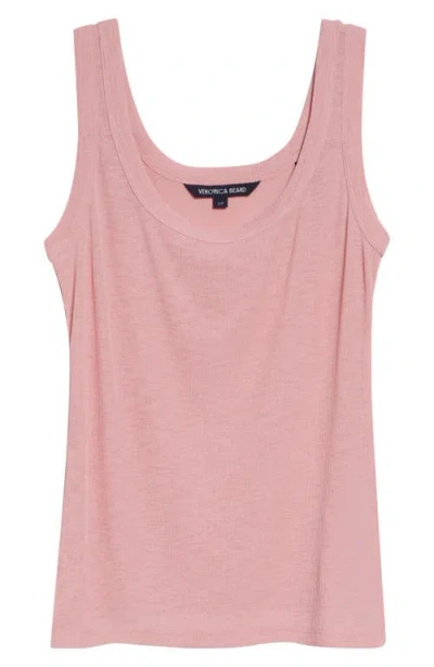 Veronica Beard Belvedere Scoop Neck Tank In Pink