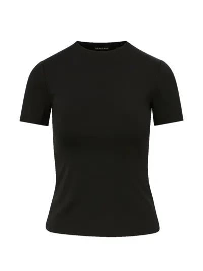Veronica Beard Benedict Crewneck T-shirt In Black