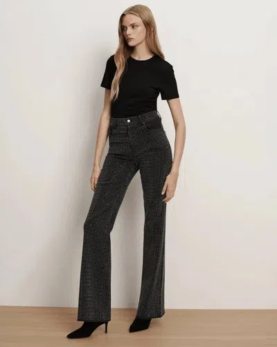 Veronica Beard Benedict Crewneck Tee In Black In Multi