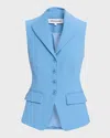 Veronica Beard Benny Vest In Blue