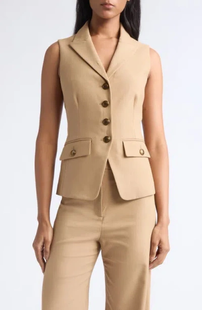 Veronica Beard Benny Vest In Nude