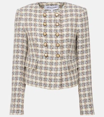 VERONICA BEARD BENTLEY CHECKED TWEED JACKET