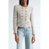 Veronica Beard Bentley Tweed Jacket In Ivory/ Camel