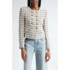 Veronica Beard Bentley Tweed Jacket Ivory Camel In Ivory/camel