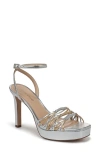 Veronica Beard Beverlee Ankle Strap Platform Sandal In Pattern