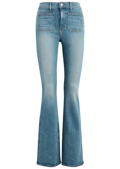 Veronica Beard Beverley Flared-leg Jeans In Blue