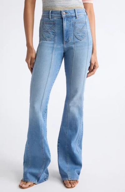 Veronica Beard Beverley High Waist Flare Jeans In Blue