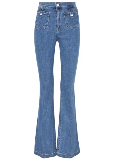 Veronica Beard Beverly Flared Jeans In Denim