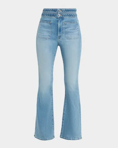 Veronica Beard Beverly High-rise Flare Jeans In Blue