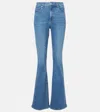 Veronica Beard Carson Raw Hem High Waist Ankle Flare Jeans In Blue