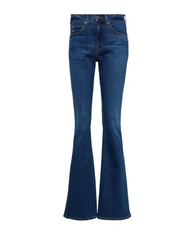 Veronica Beard Beverly High-rise Flared Jeans In Multi