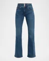 Veronica Beard Beverly High Waist Skinny Flare Jeans In Blue