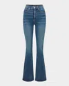 Veronica Beard Beverly High-rise Skinny Flare Jeans In Blue